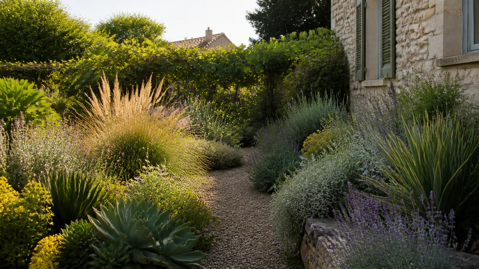 Vue principale — Concevoir un petit jardin agréable et économe en eau