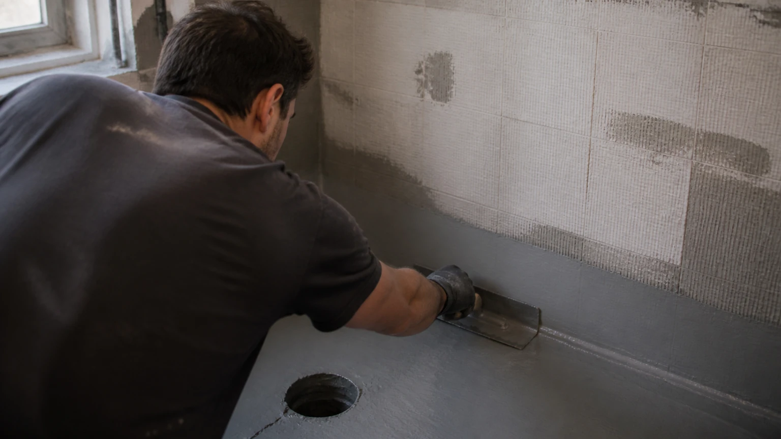 Scène en situation — Rénover une salle de bain étanche, pratique et facile à entretenir